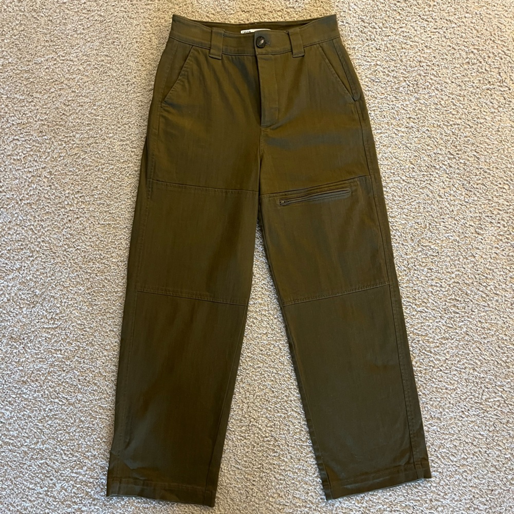 Zara Women’s Dark Green Cargo Pants